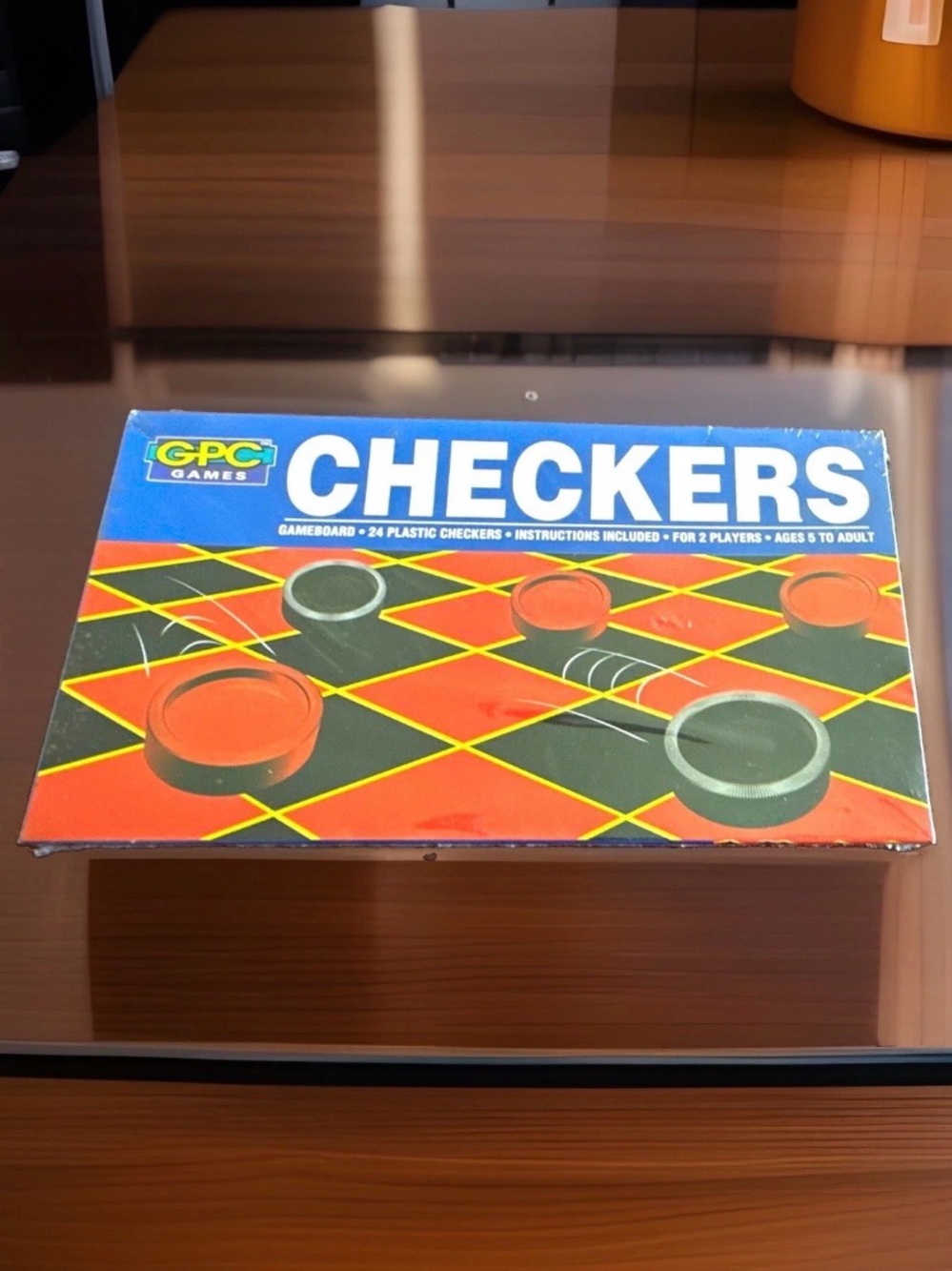 GPC Checkers Board Game - Red and Black Edition